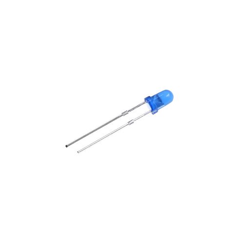5pcs 3V/20mA Blue LED 3mm Through Hole, Round Head, 18mm Leg