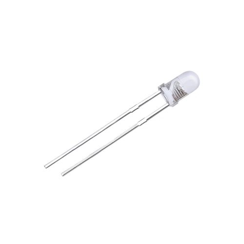 5pcs 2V/20mA Red Ultra-bright LED 3mm Through Hole, Round Head, 18mm Leg