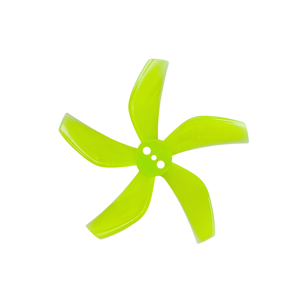 A1101-4007 GEMFAN D51 Five-Blade Propeller, 1.5mm, Clear Yellow 4-Pairs Set(4CW+4CCW)