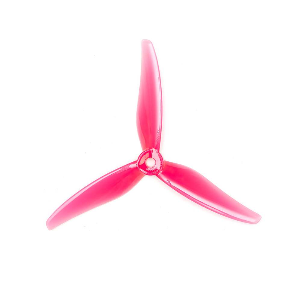 A1101-4016 GEMFAN 5.1-inch 51466 V2 Three-Blade Propeller, Polycarbonate, Pink 2-Pairs Set(2CW+2CCW)