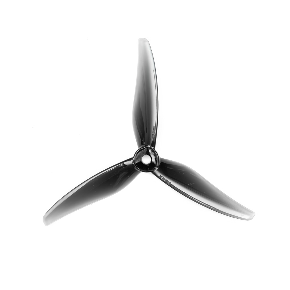 A1101-4017 GEMFAN 5.1-inch 51466 V2 Three-Blade Propeller, Polycarbonate, Gray 2-Pairs Set(2CW+2CCW)