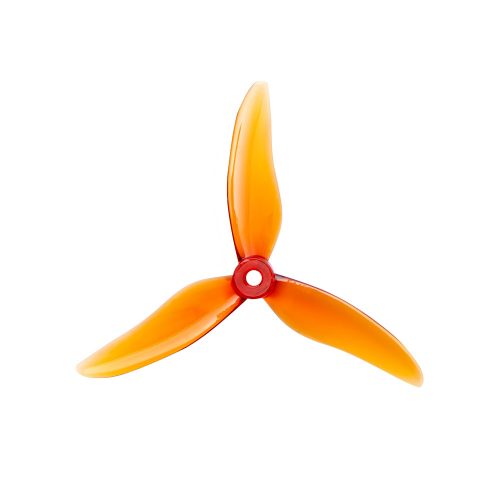 GEMFAN 5.1-inch 51499 Three-Blade Propeller, Polycarbonate, Crystal Orange 2-Pairs Set(2CW+2CCW)