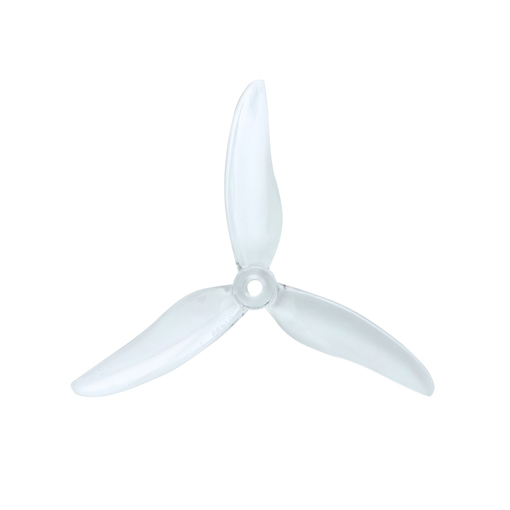A1101-4023 GEMFAN 5.1-inch 51499 Three-Blade Propeller, Polycarbonate, Transparent 2-Pairs Set(2CW+2CCW)