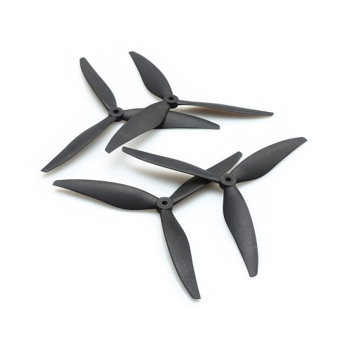 8-inch 8040 Three-Blade Propeller, Fiberglass Nylon, Black 2-Pairs Set(2CW+2CCW)