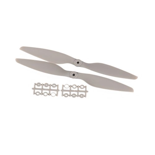 GEMFAN 10-inch MR 1045 Dual-Blade Propeller, Fiberglass Nylon, Black 1-Pairs Set(1CW+1CCW)