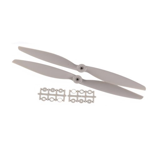 GEMFAN 12-inch MR 1245 Dual-Blade Propeller, Fiberglass Nylon, Black 1-Pairs Set(1CW+1CCW)