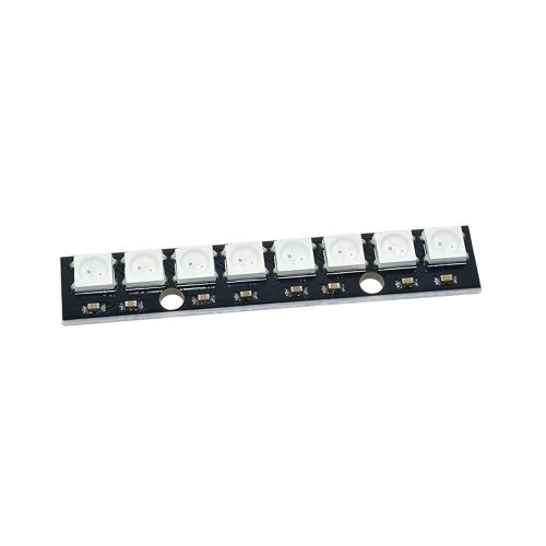 WS2812 5050 RGB LED Module, 8 Bits, Straight Style