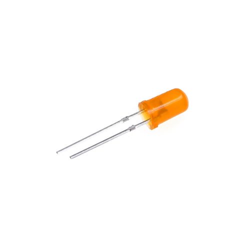 5pcs 2V/20mA Orange LED 5mm Through Hole, Round Head, 18mm Leg