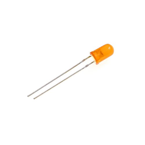 5pcs 2V/20mA Orange LED 5mm Through Hole, Round Head, 28mm Leg
