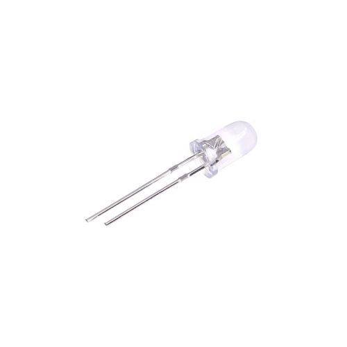 5pcs 2V/20mA Red Ultra-bright LED 5mm Through Hole, Round Head, 18mm Leg