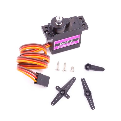 MG90S Servo Motor, Torque 2KG, 180 Degree, Iron Gear+Plastic Gear, Original Chip