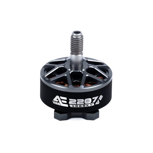 Axisflying AE2207 1860KV V2 Brushless Motor for 5-inch FPV Racing Drone, 6S Working Voltage, Max Power 842.63W, Max Current 36.01A, Max Thrust 1676g, Lead Cable 150mm