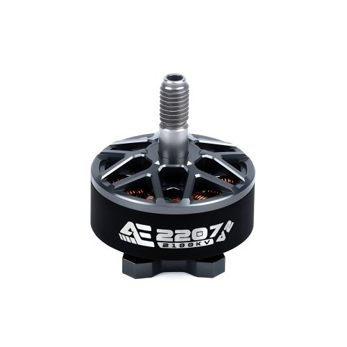 Axisflying AE2207 2100KV V2 Brushless Motor for 5-inch FPV Racing Drone, 6S Working Voltage, Max Power 1090.94W, Max Current 46.07A, Max Thrust 1798g, Lead Cable 150mm