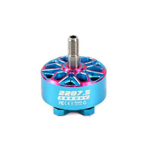 Axisflying 2207.5 1860KV Brushless Motor for 5-inch FPV Racing Drone, 6S Working Voltage, Max Power 833.05W, Max Current 35.8A, Max Thrust 1711g, Lead Cable 150mm