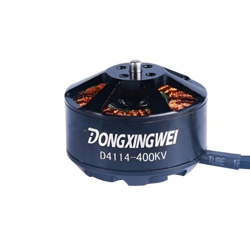DONGXINGWEI D4114 400KV Brushless Motor for 5-inch FPV Racing Drone, 3-6S Working Voltage, Max Power 566W, Max Current 25.5A, Max Thrust 2920g, Lead Cable 100mm