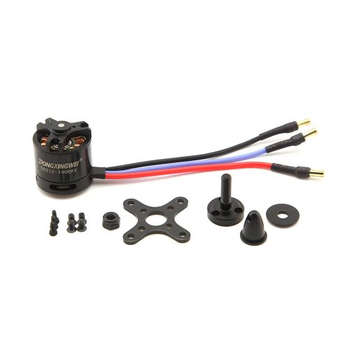 DONGXINGWEI D2212 1400KV Brushless Motor for 5-inch FPV Racing Drone, 3-6S Working Voltage, Max Power 566W, Max Current 25.5A, Max Thrust 2920g, Lead Cable 100mm