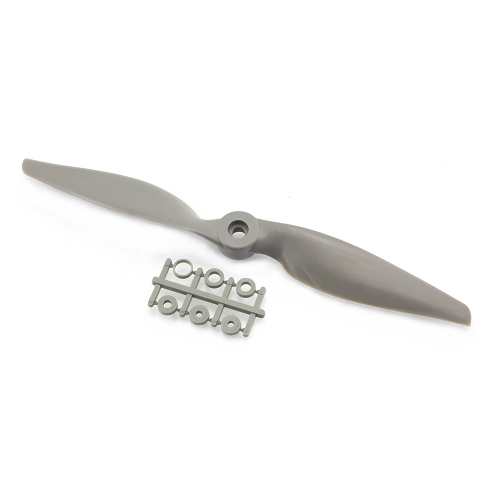 GEMFAN 9*4.5 9045 Dual-Blade Propeller, Fiberglass Nylon, Gray 1pc(1CW)