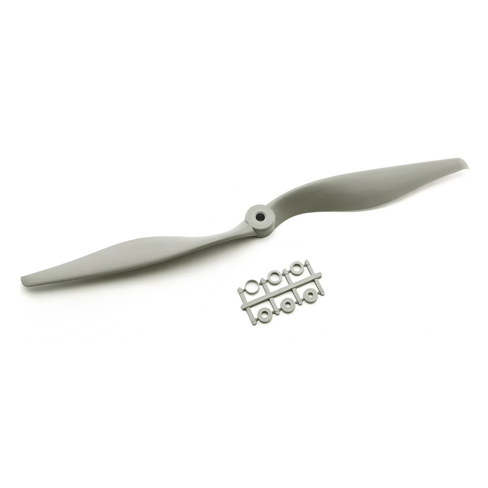 GEMFAN 12*8 1280 Dual-Blade Propeller, Fiberglass Nylon, Gray 1pc(1CW)