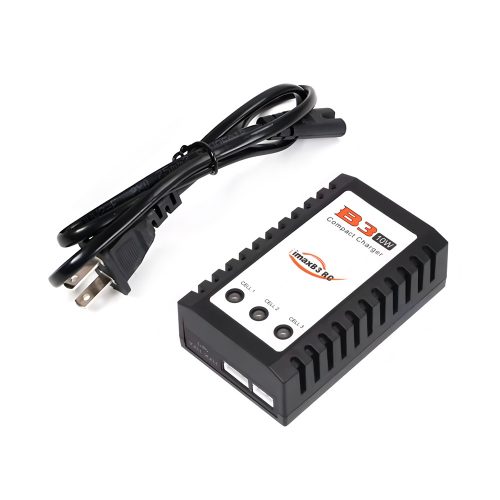 B3 RC Battery Balance Charger, 0.8A, DC10W, Input Voltage AC100-240V, for 2-3S Lipo Batteries, US Plug