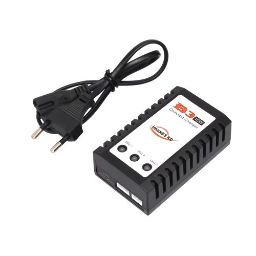 B3 RC Battery Balance Charger, 0.8A, DC10W, Input Voltage AC100-240V, for 2-3S Lipo Batteries, EU Plug