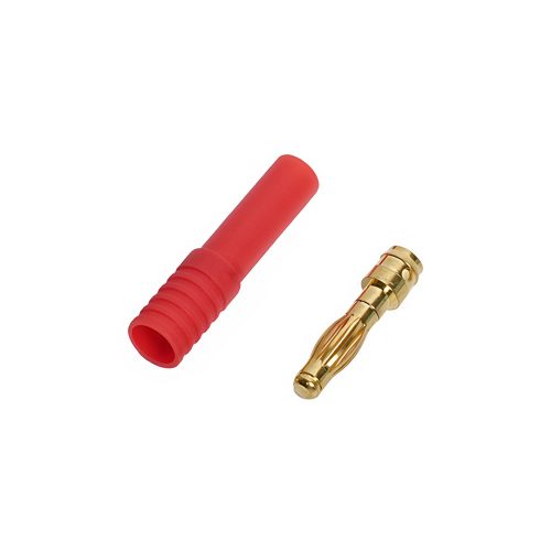 4.0mm Banana Plug Connector, Male, Red Case