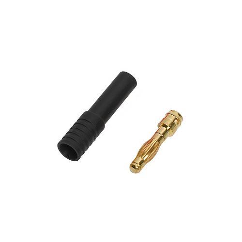 4.0mm Banana Plug Connector, Male, Black Case