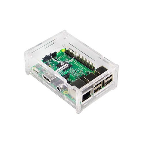 Transparent Acrylic Case for Raspberry Pi 3B/B+