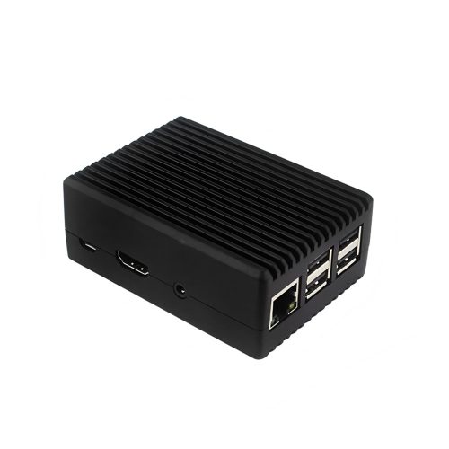 Black Aluminum Alloy Case for Raspberry Pi 3B/B+