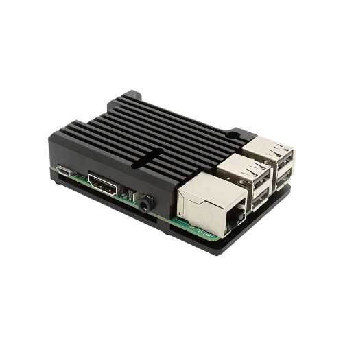 Black Aluminum Alloy Case for Raspberry Pi 3B/3B+