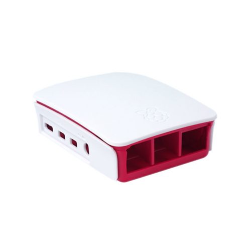 ABS Case for Raspberry Pi 4B Red+White/5 Parts Type