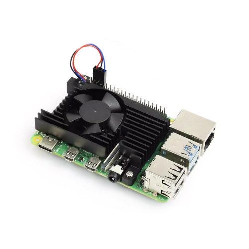 Black Aluminum Alloy Heatsink for Raspberry Pi 4B