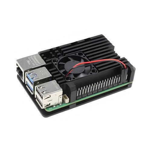 Metal Aluminum Case with Fan for Raspberry Pi 5