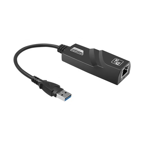 USB 3.0 to RJ45 Gigabit Ethernet Adapter, Black