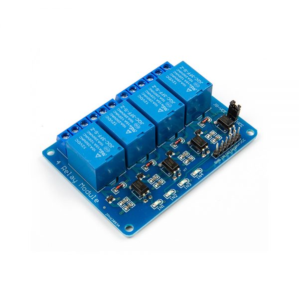 12V 10A 4 Channel Relay Module with Optocoupler Support Low-Level ...