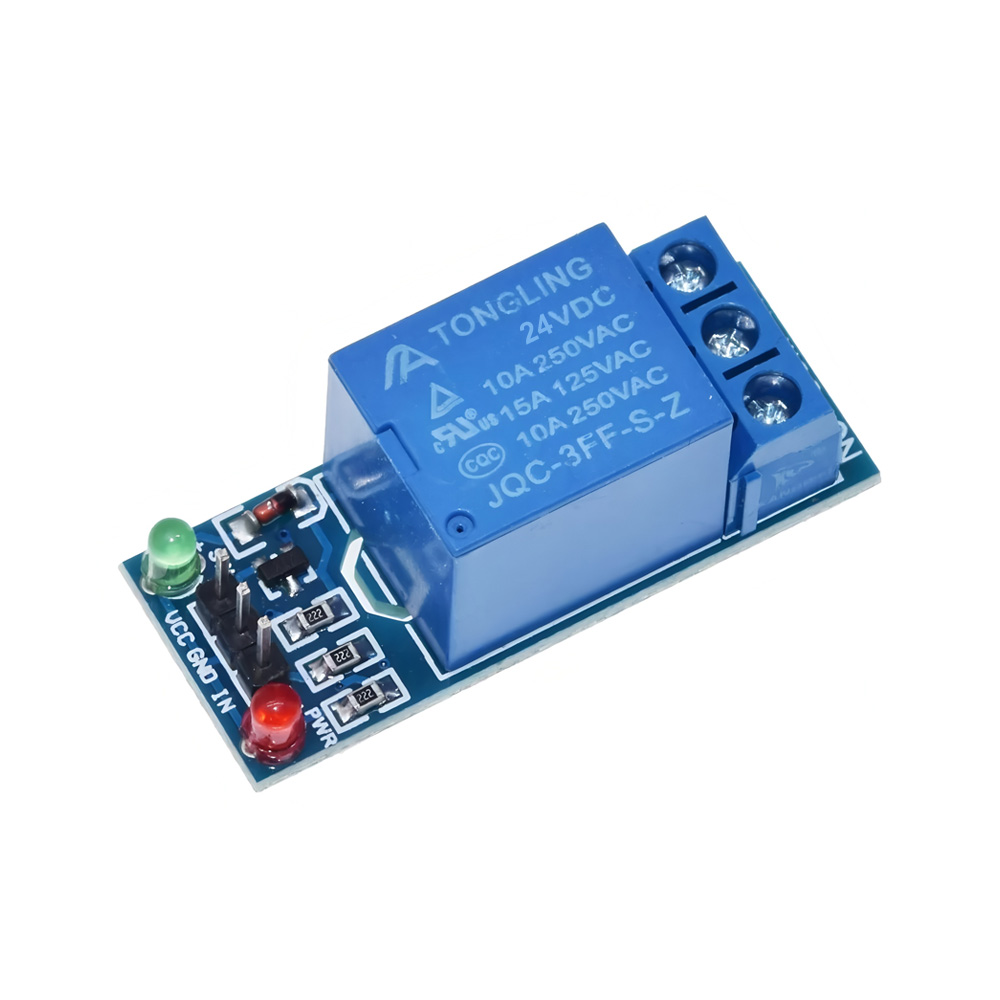 24V 10A 1 Channel Relay Module Low-Level Trigger with LED Indicator Light