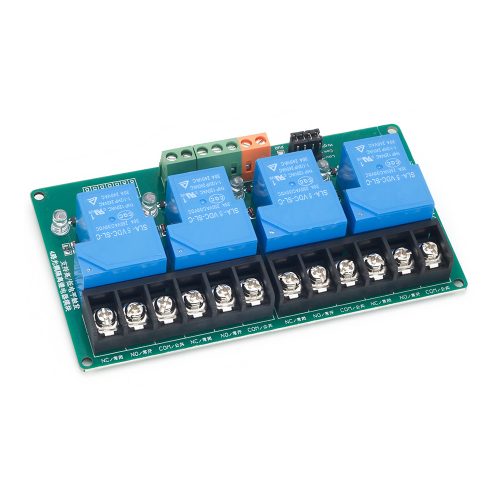 5V 30A 4 Channel Relay Module with Optocoupler, Support High-Level or Low-Level Trigger