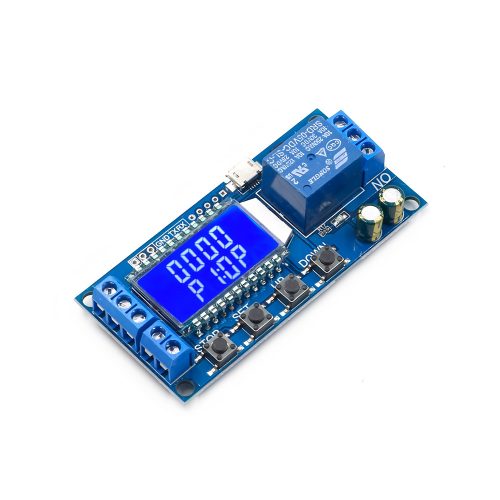 6V-30V 5A 1 Channel Relay Module with Delay Trigger Function and Screen