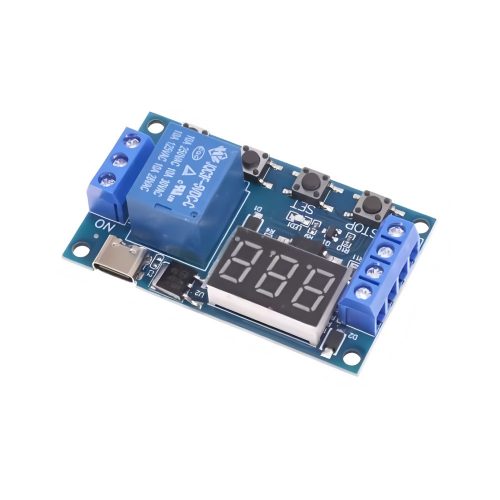 DC6-30V 150W Time Delay Relay Module with Type C Port, Support High-Level Trigger