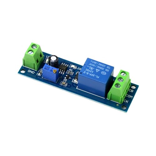 NE555 12V Adusjustable Time Delay Relay Module, Blue Board