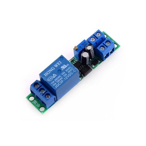 12V Adjustable Time Delay Relay Module with Optocoupler