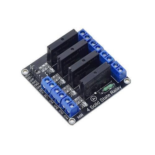 5V 4 Channel Solid State Relay Module, Support Low-Level Trigger