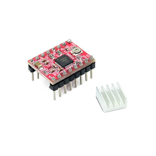 A4988 Stepper Motor Driver Module, Red Board