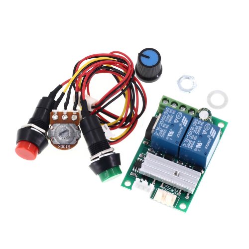 PWM DC Motor Speed Controller Module, Manual Forward/Reverse, 3A, 6V-24V