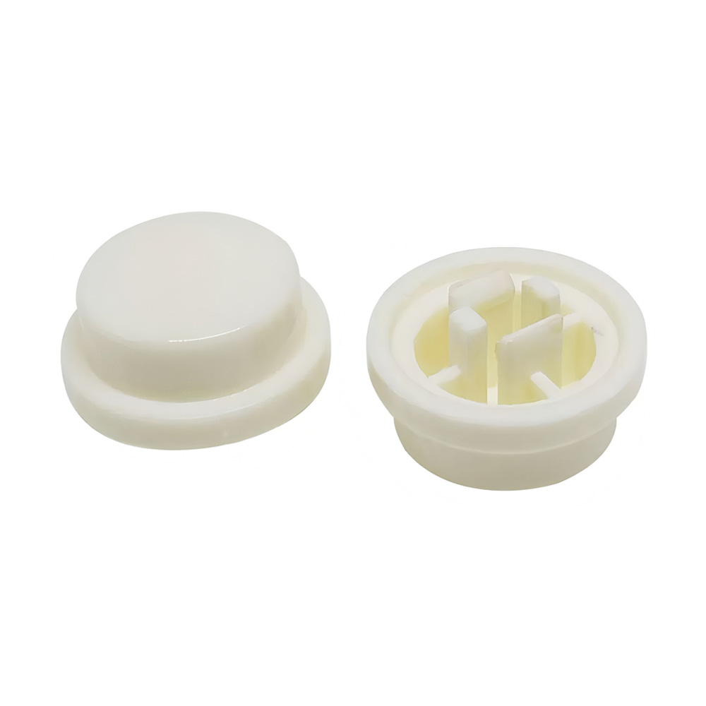 A4011-3059 10pcs Tactile Switch Round Caps for 6x6x7.3MM Tactile Switch, A95, 10mm*10mm, White