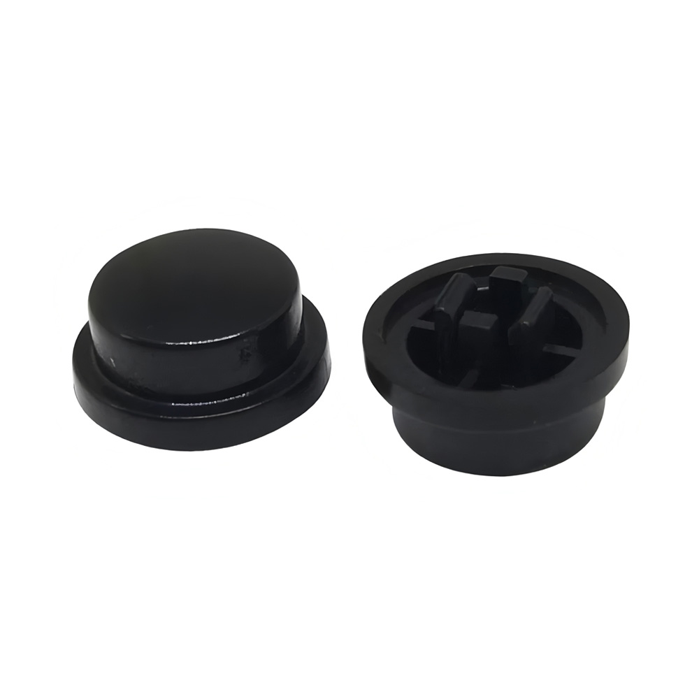 A4011-3060 10pcs Tactile Switch Round Caps for 6x6x7.3MM Tactile Switch, A95, 10mm*10mm, Black