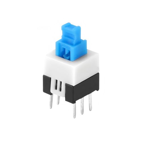 10pcs Tactile Push Button Switch, Self-locking, Raised, Through-hole, 6-Pin, 7mmx7mm