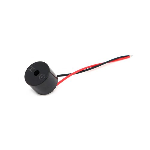 Active Buzzer with 60mm Lead Cable, Unibody Type, 12MM*9.5MM, 5V/12V
