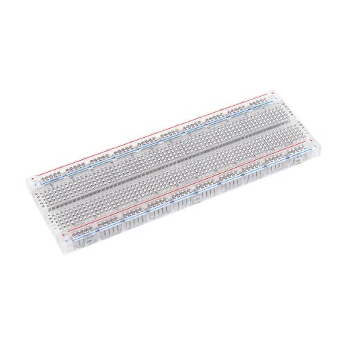 MB-102 830-pin Soldless Breadboard, 165mm*54mm*8.5mm, Transparent