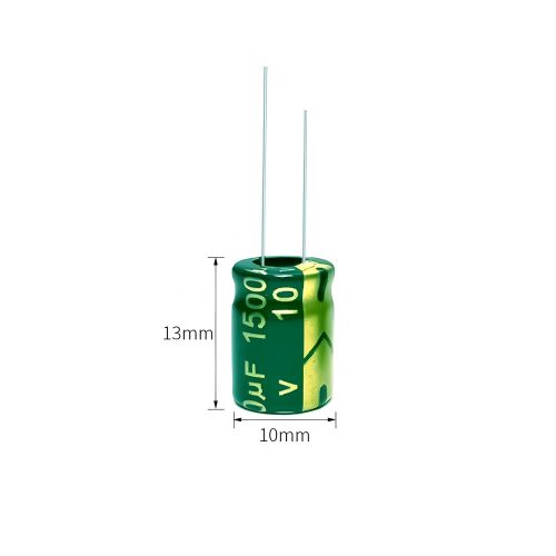 High-frequency Aluminum Electrolytic Capacitor, 10V 1500μF, 10mm*13mm