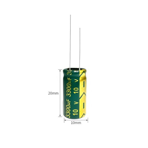 High-frequency Aluminum Electrolytic Capacitor, 10V 3300μF, 10mm*20mm
